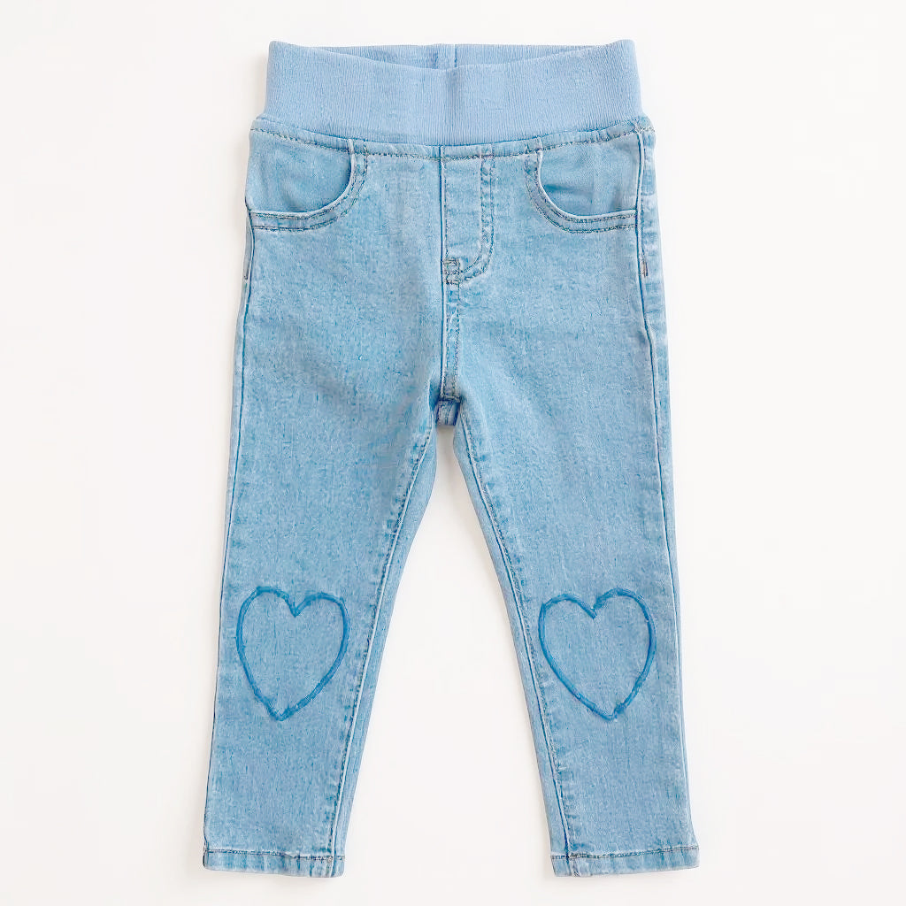 Heart Knee Stretch Jeggings