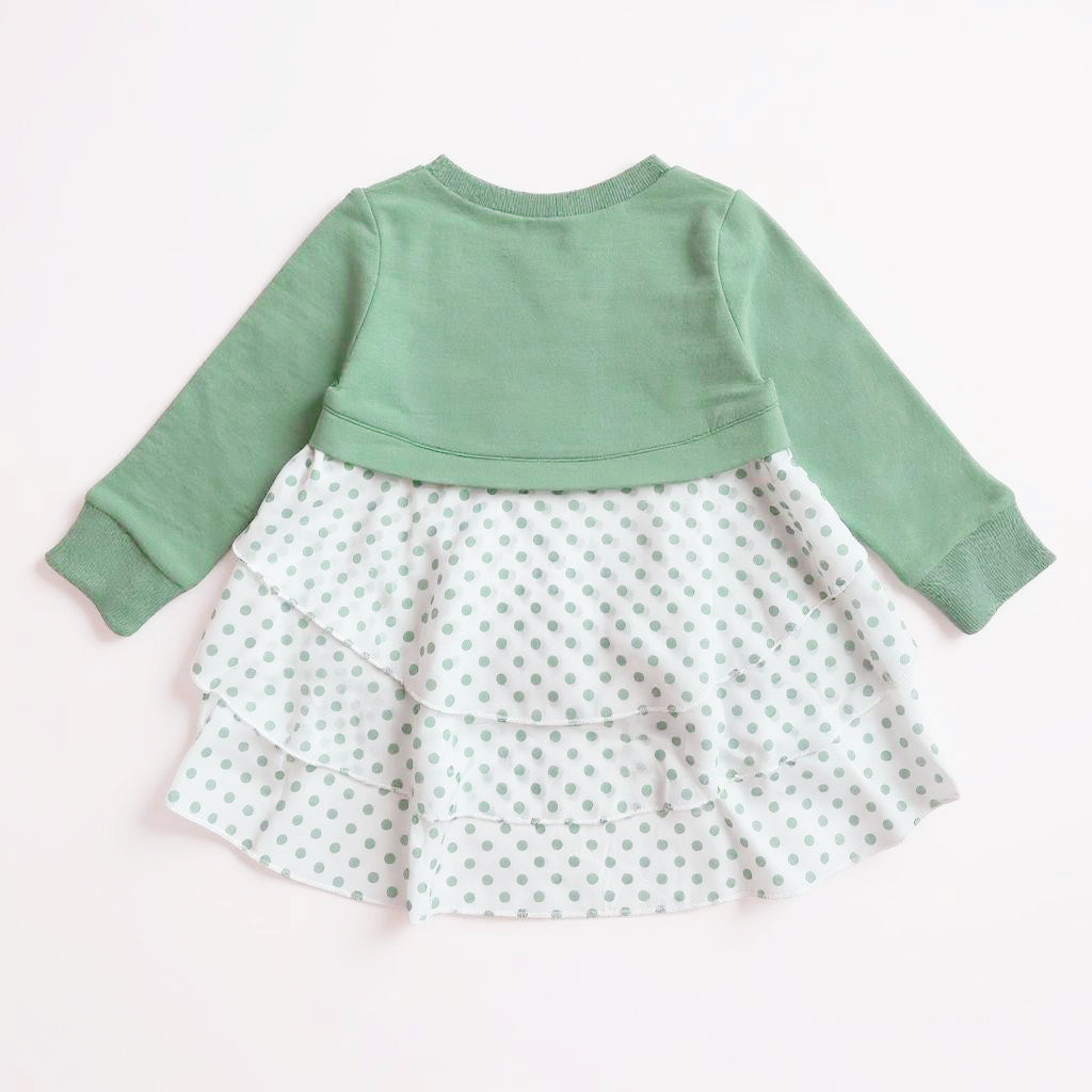 Dot Swing Back Jumper (Sage)