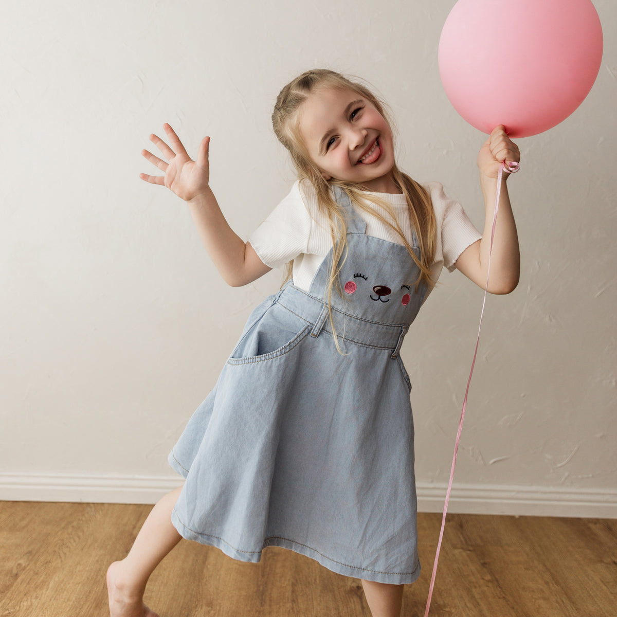 Little Bear Pinafore (Blue)