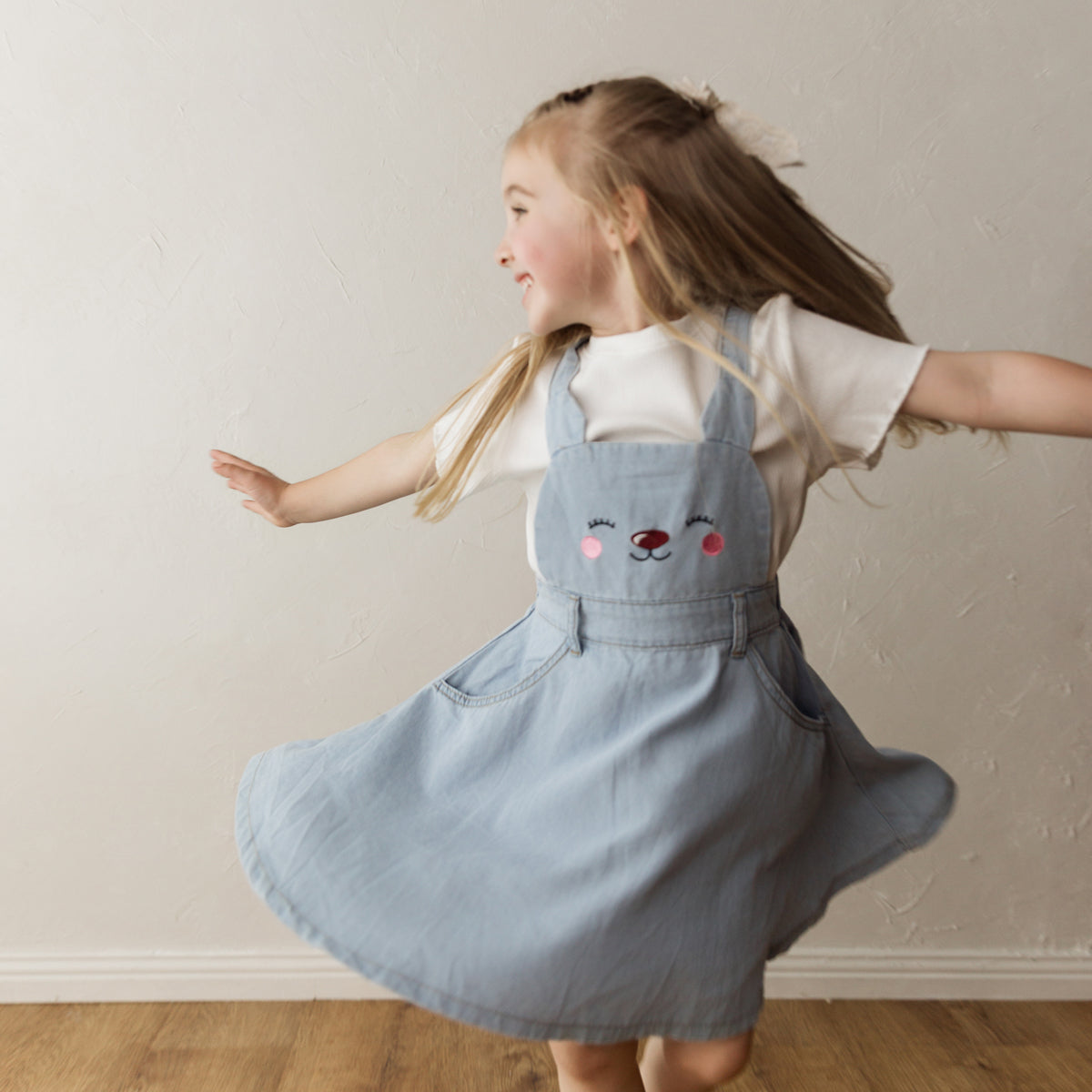Little Bear Pinafore (Blue)