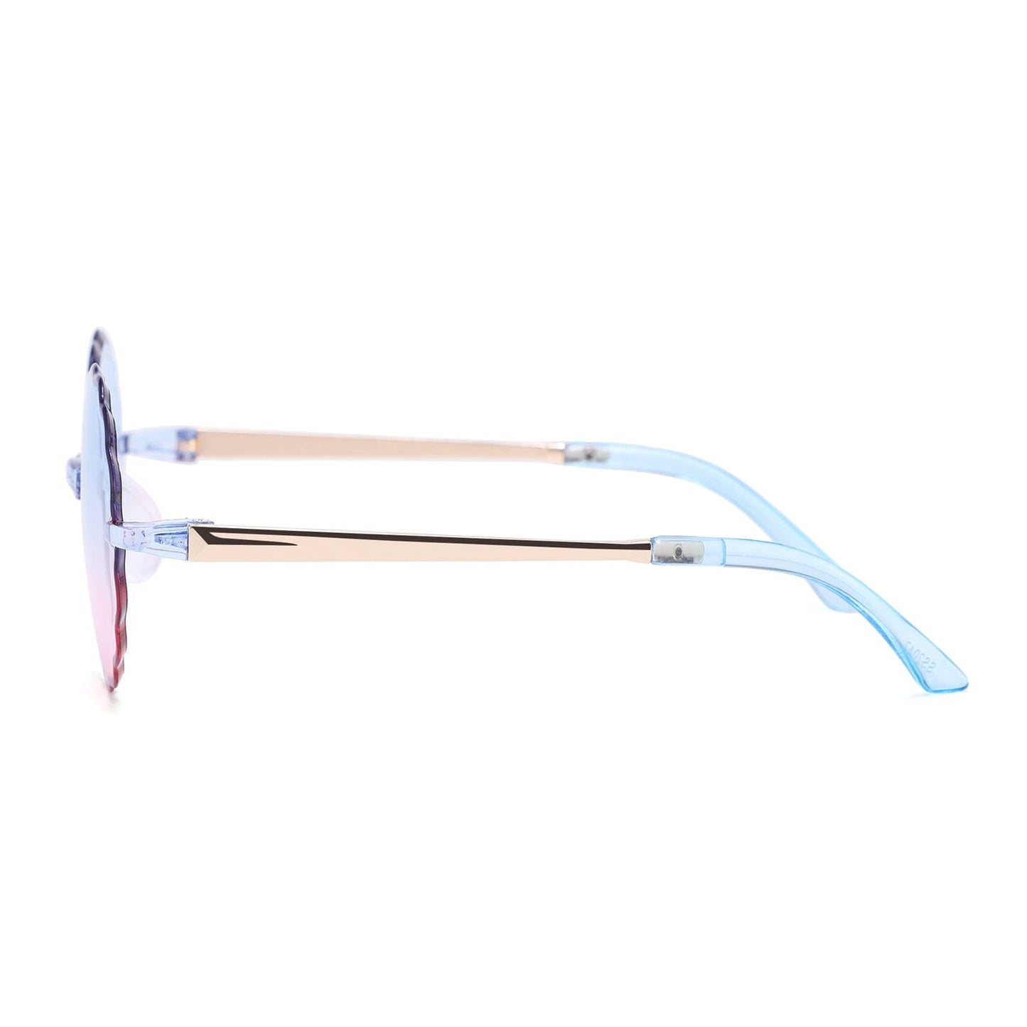 Scallop Sunglasses (Pink/Blue)
