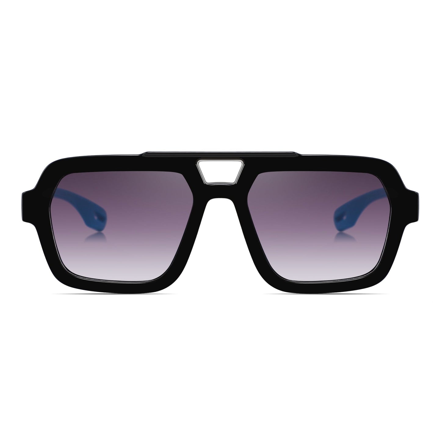 Miami Dude Sunglasses (Black/Blue)