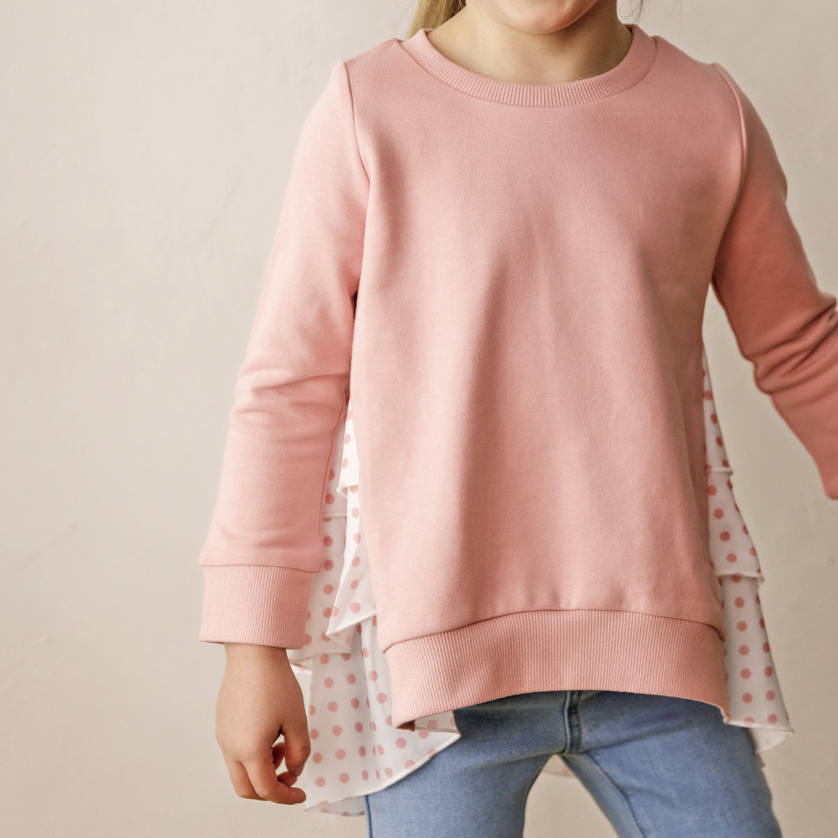 Dot Swing Back Jumper (Rose)
